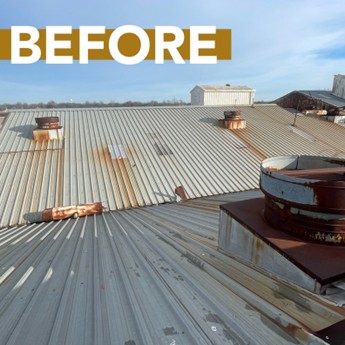 before commercial roof repair
