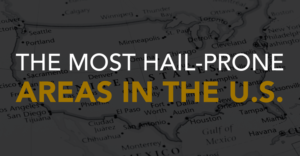 Most Hail-Prone Areas In The U.S.