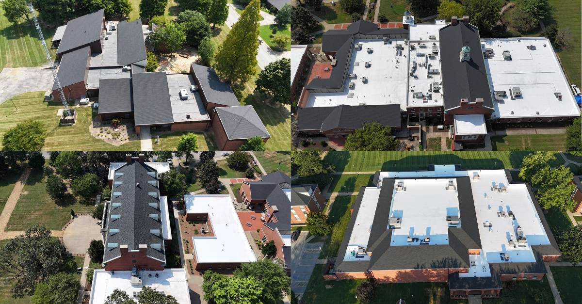 education building after roof replacement
