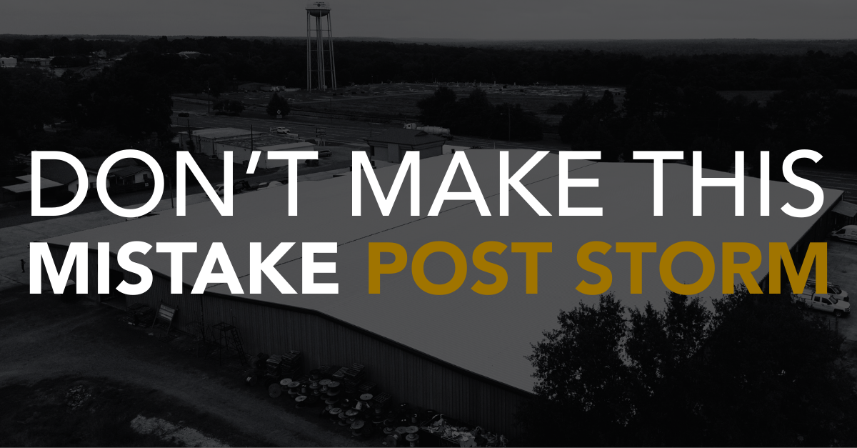 post storm mistakes