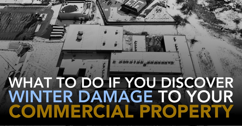 winter damage to commercial roof